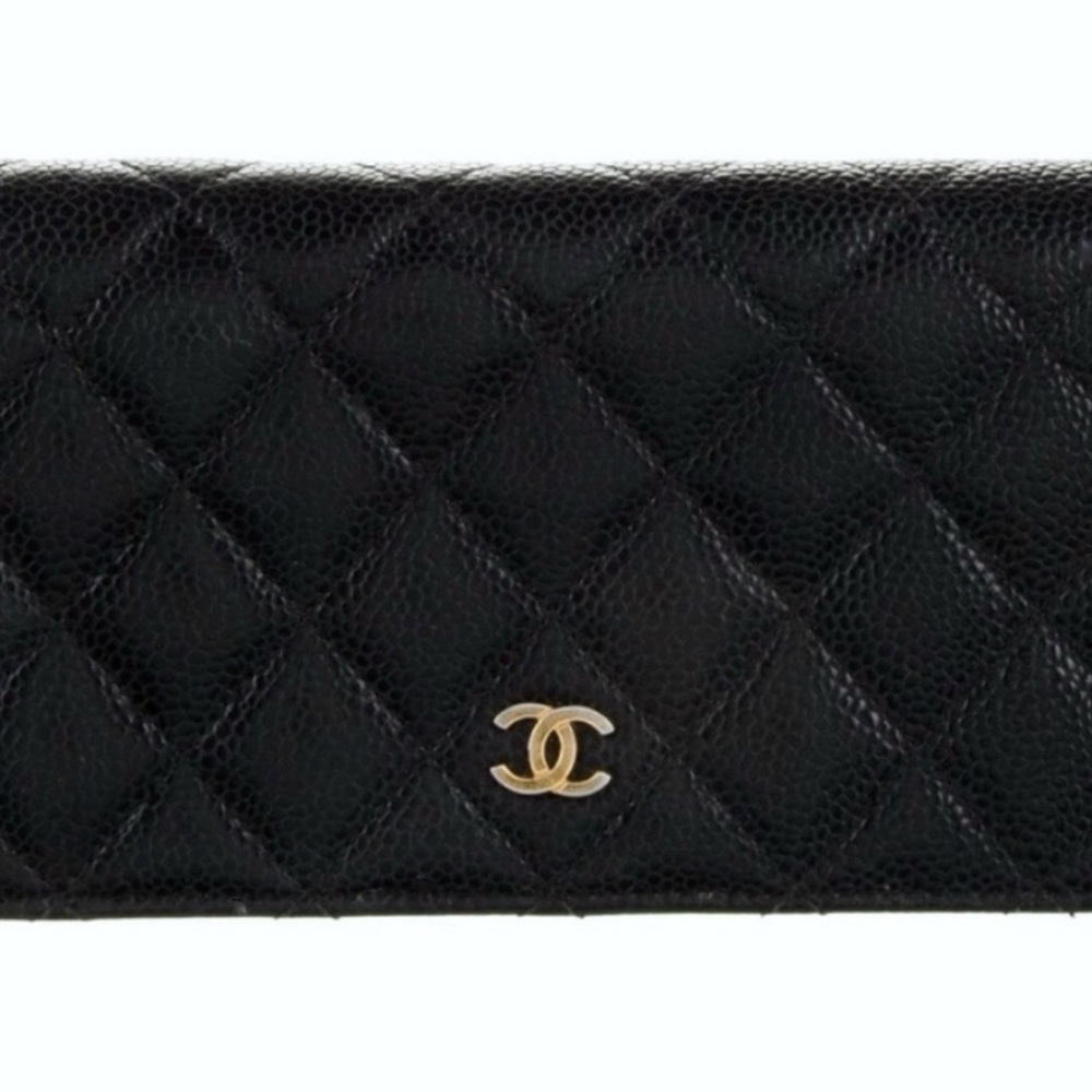 Authentic Chanel Caviar Long Wallet